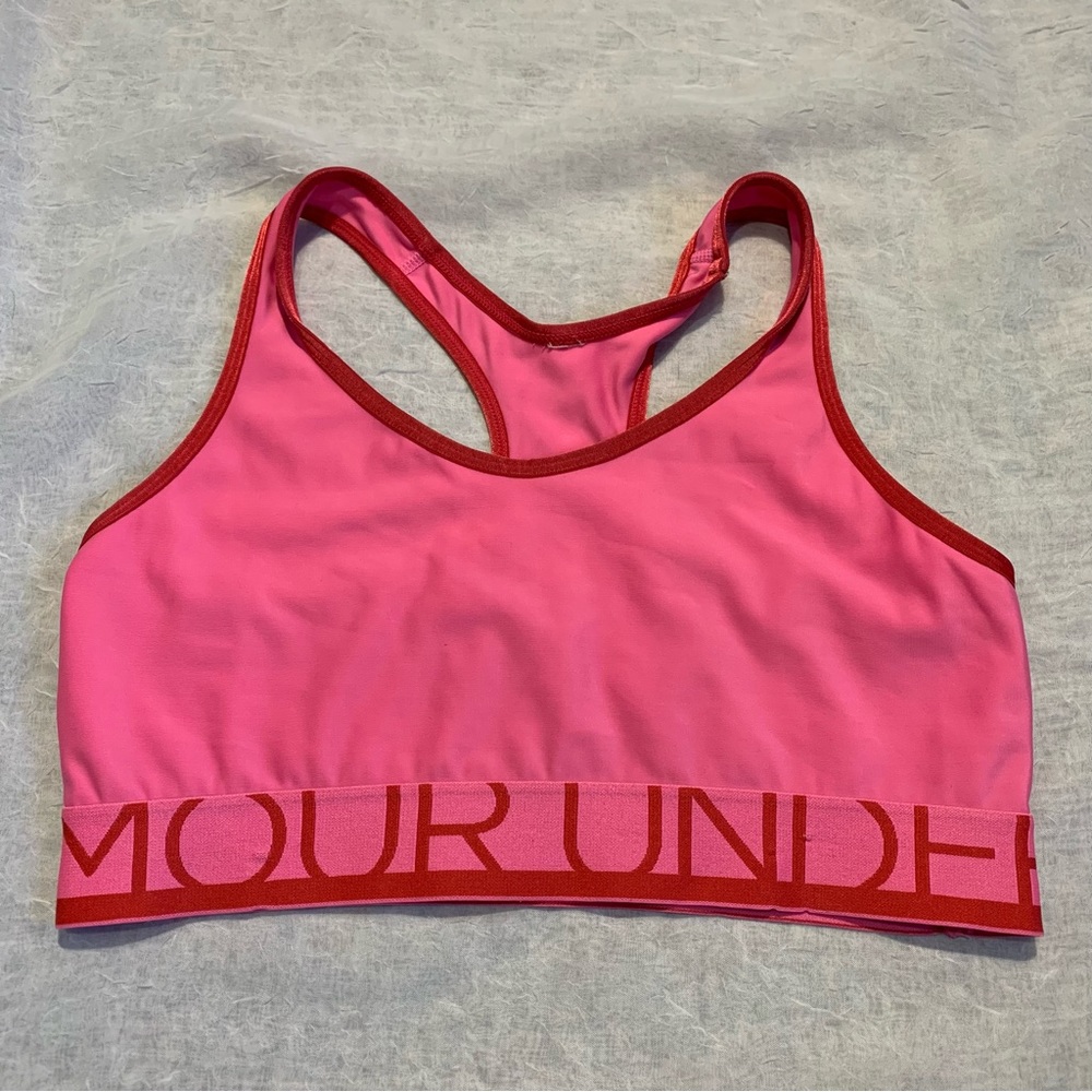 UNDER ARMOUR Sports Bra Hot Pink